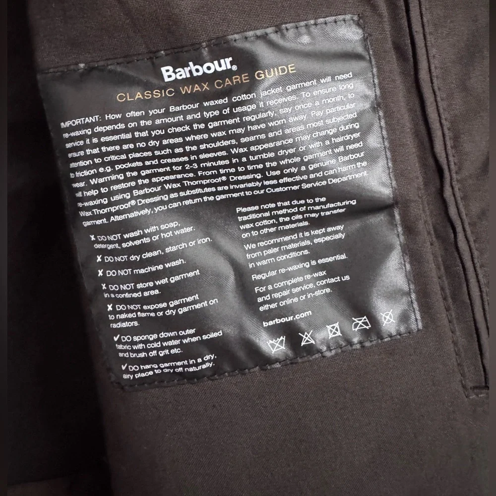 Barbour Croxdale Waxed Cotton Jacket in archive olive size 8 - Picture 2 of 10